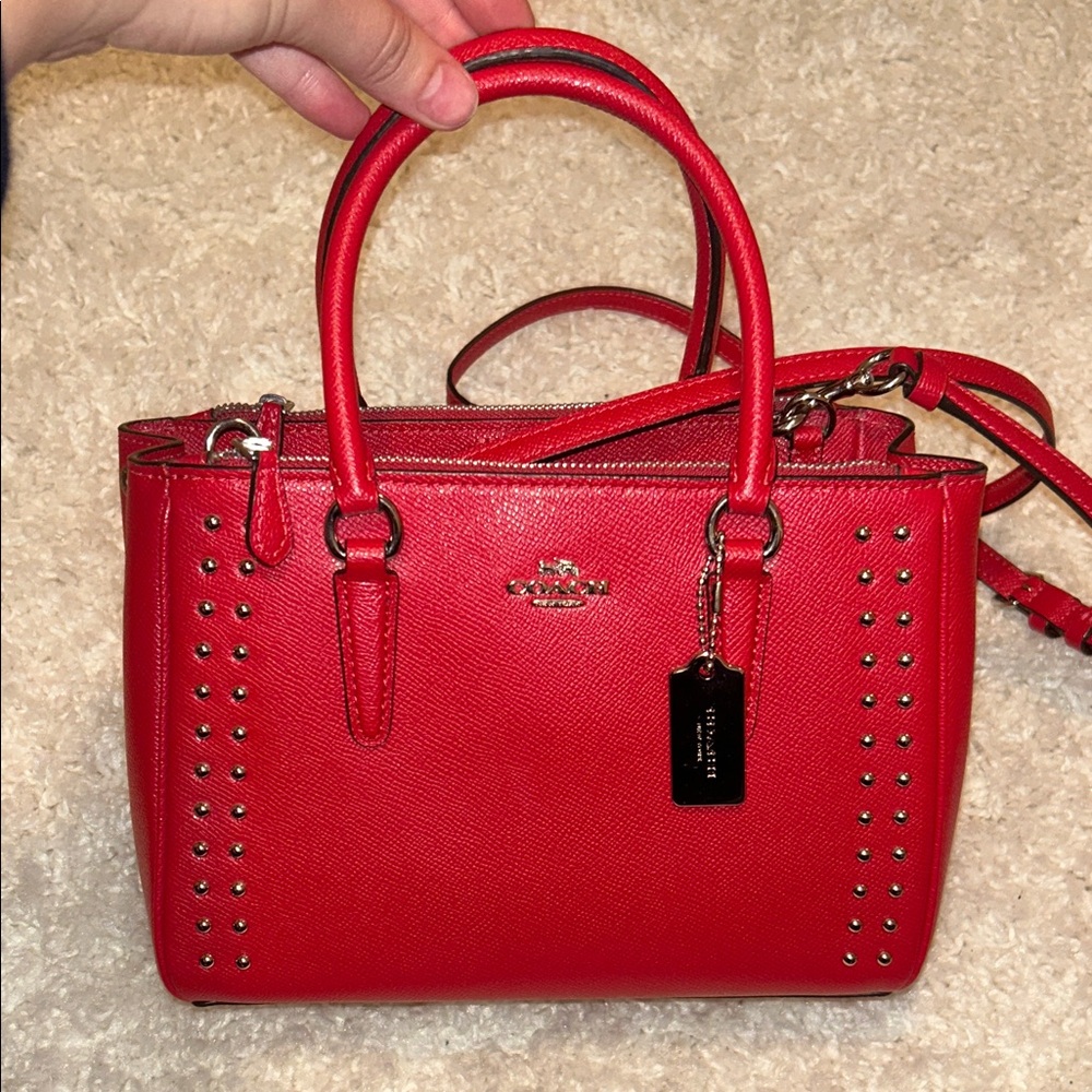 Coach red bag